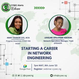 CYSEC Monthly Alerts Webinar – Starting a Career in Network Engineering